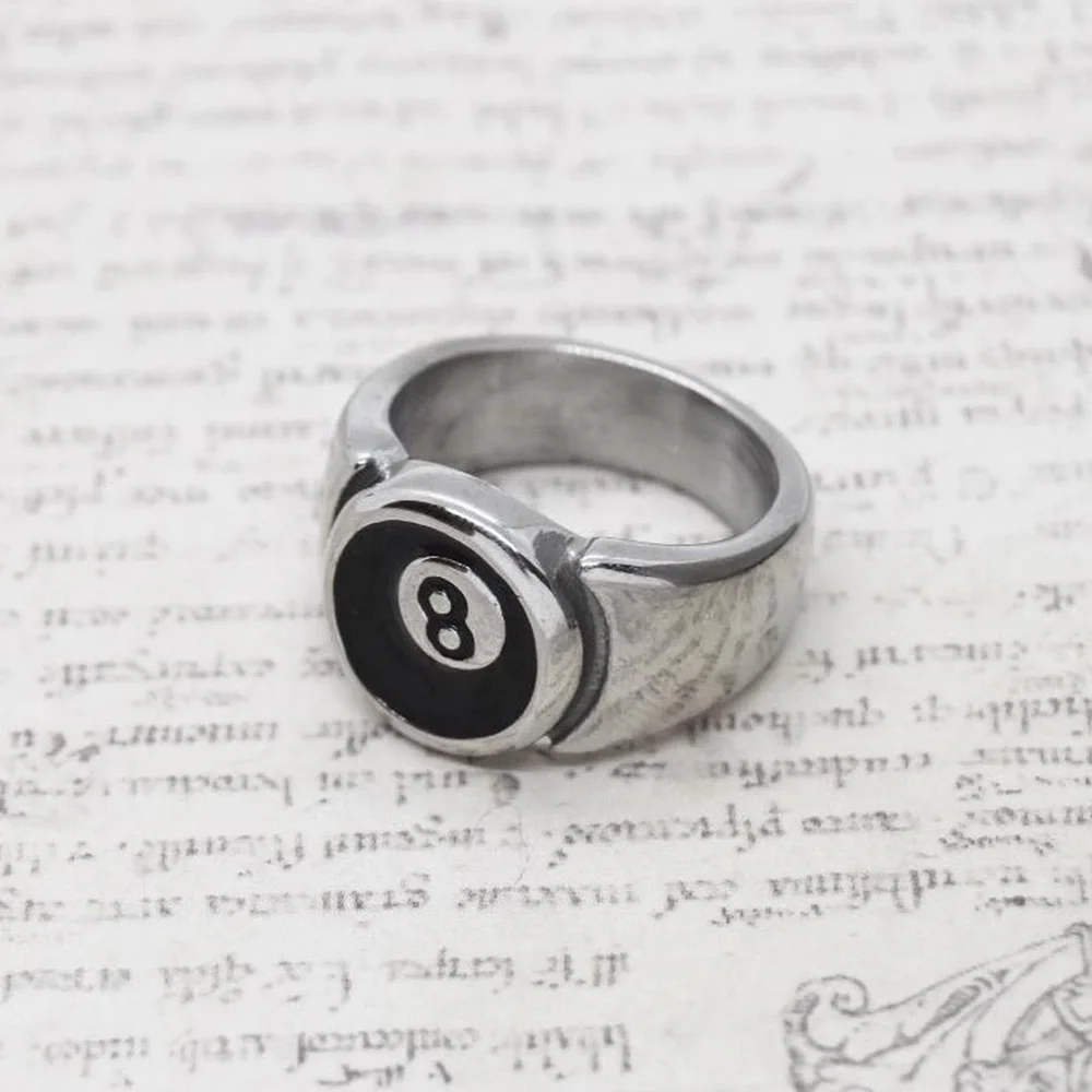Silver 8 Ball Ring